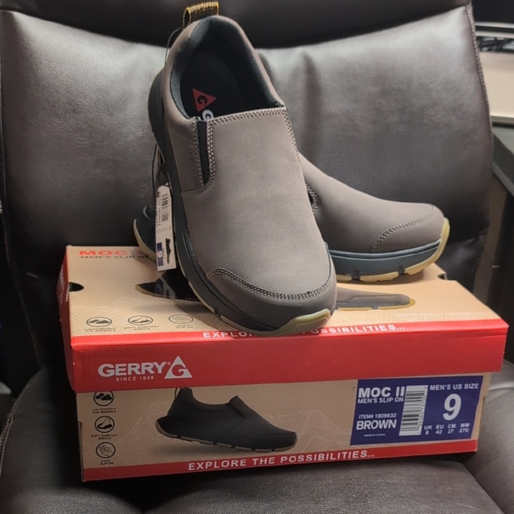 Gerry Weber Gray-Brown Slip-On Moccasin Loafer